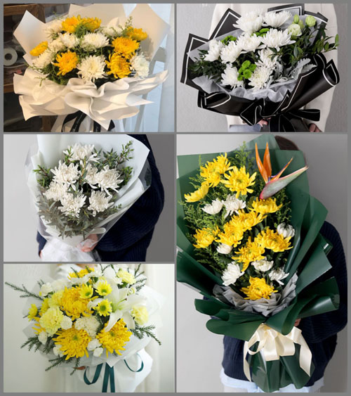 山东青岛莱西市孙受镇花岭村白事花束代送